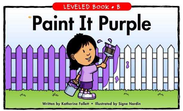 《Paint It Purple》RAZ分级儿童绘本pdf资源免费下载