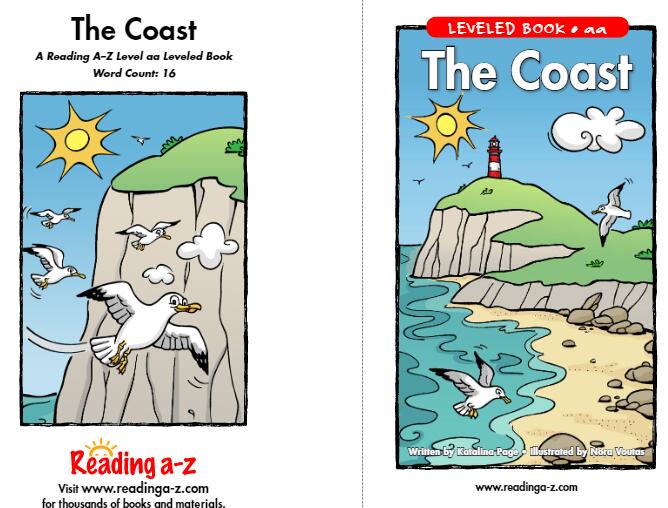 《The Coast海岸》美国Raz分级阅读绘本pdf资源免费下载