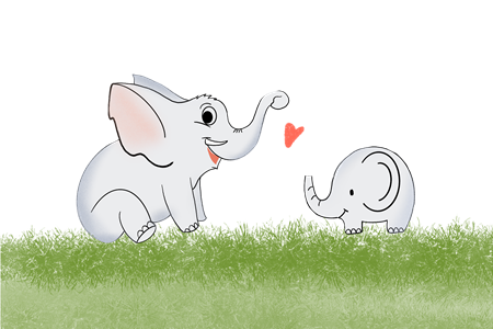 爱打喷嚏的小象故事