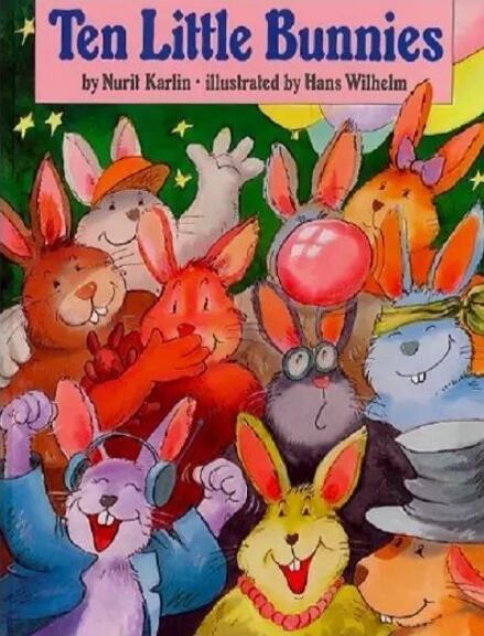 《Ten Little Bunnies》中英双语绘本故事pdf资源免费下载