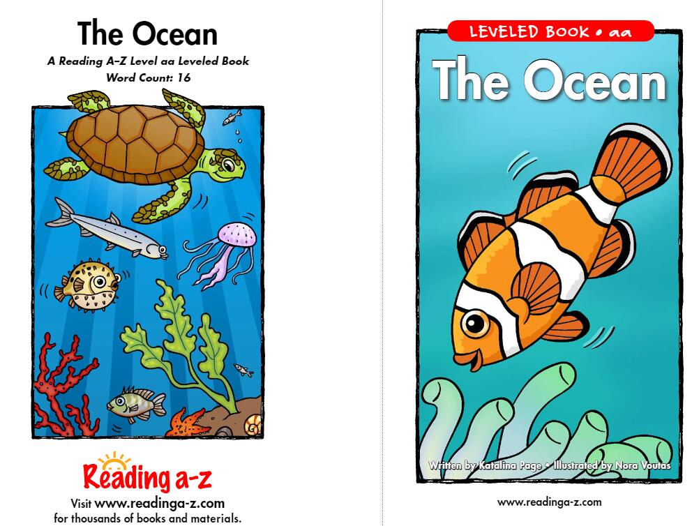 美国Raz分级阅读绘本《The Ocean》pdf资源免费下载