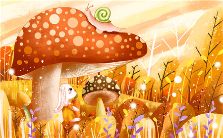 儿童故事蘑菇桌