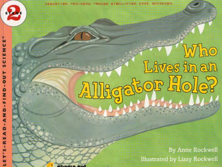 《Who Lives in an Alligator Hole》科普类英文绘本pdf资源免费下载