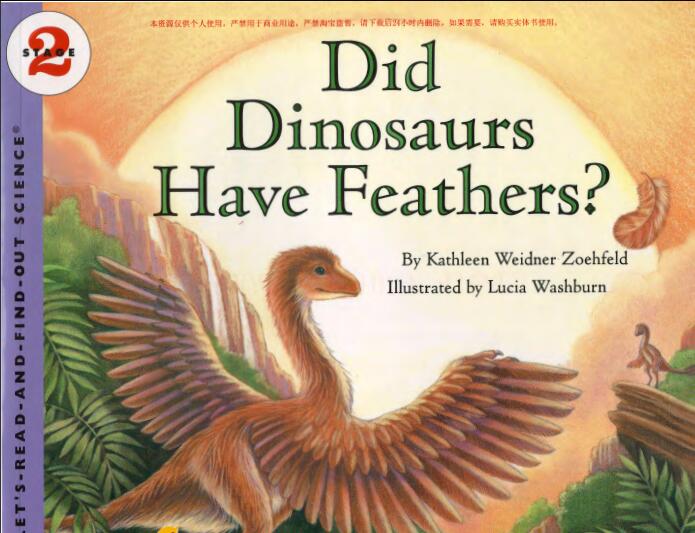 《Did Dinosaurs Have Feathers》科普类英文绘本pdf资源免费下载