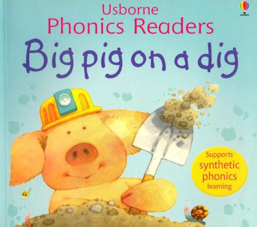 《big pig on a dig大猪挖宝藏》自然拼读绘本故事pdf资源免费下载