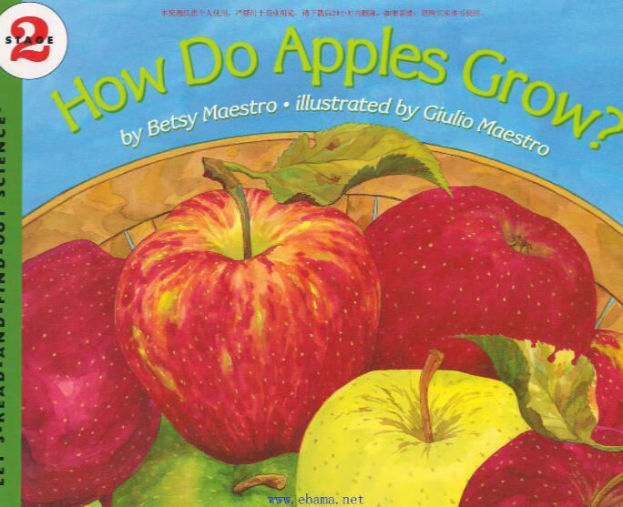 《How Do Apples Grow》科普类英文绘本pdf资源免费下载