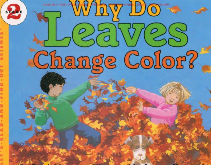 《Why Do Leaves Change Color》科普类英语绘本pdf资源免费下载