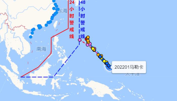 温州台风网最新一号台风实时路径图发布 1号台风马勒卡路径走向汇总