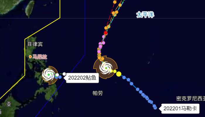 “鲇鱼”与“马勒卡”双台风共舞 较强冷空气影响中东部