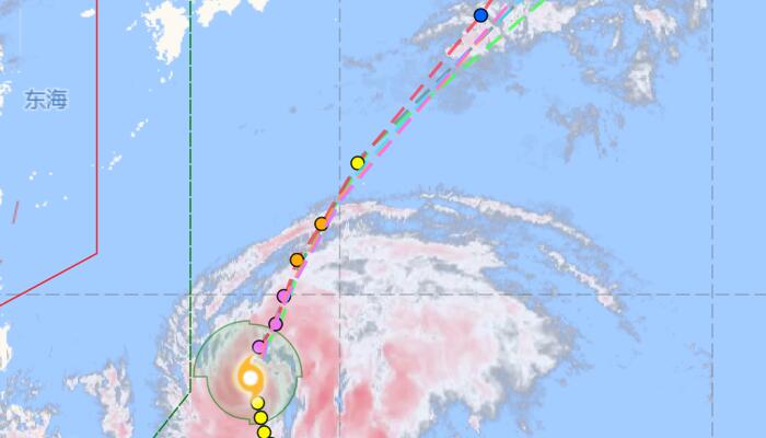第一号台风路径实时发布系统路径图 最新台风“马勒卡”未来路径预测