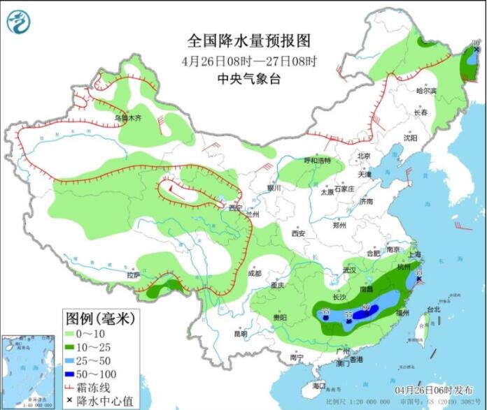 今浙江湖南广东等仍有暴雨 北方多地继续受冷空气影响