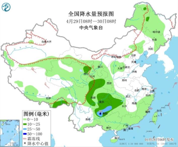 湖南湖北江西等局部暴雨 冷空气影响河南等降温显著