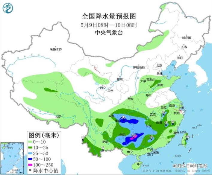 贵州广西湖南广东等有较强降雨 伴雷暴大风等强对流天气