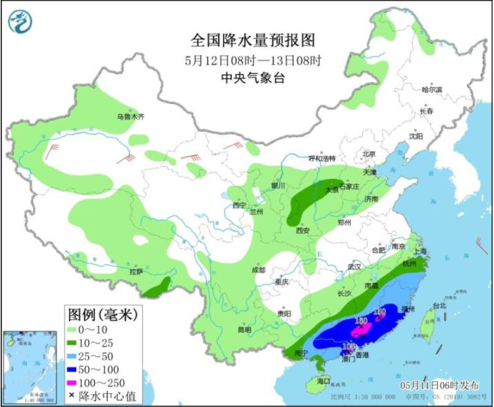 广东广西云南等有强降雨 冷空气影响北方现降温大风