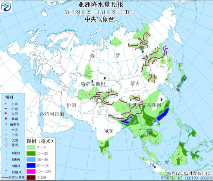 5月12日国外天气预报：印度部分地区仍高温东北部强降雨