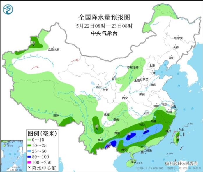 广西云南等有明显降雨 西藏青海部分地区仍有雨雪