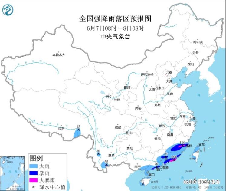 高考第1天广东福建部分地区大暴雨 华北东北等也有降水