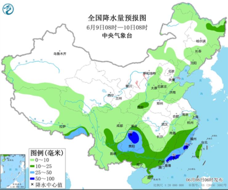 高考第2天广东福建等仍暴雨大暴雨 山东河南等气象干旱