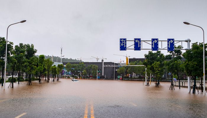 海口这些路段可能出现海水倒灌 路面或现积水深10厘米至20厘米