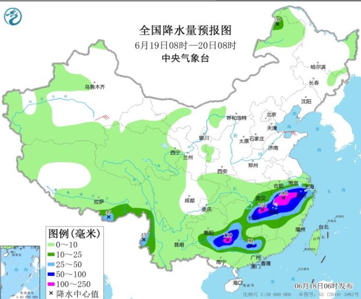 今华南江南继续强降雨 河南山东等高温持续在线