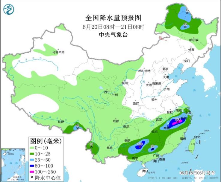 今华南江南继续强降雨 河南山东等高温持续在线