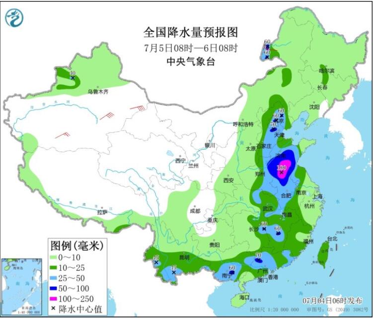 台风暹芭残余影响北移中东部 两广赣湘鄂豫鲁等迎强降雨