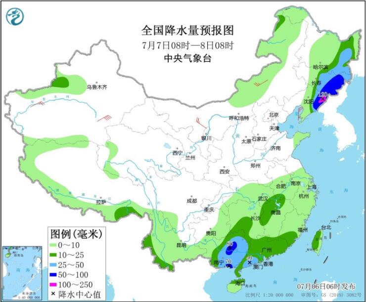 台风残余影响两广山东等有强降雨 新疆河南陕西等高温来袭