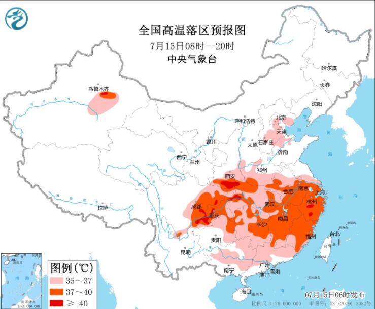 甘陕晋豫皖苏等有大到暴雨 西南江南等高温依旧