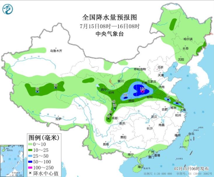 甘陕晋豫皖苏等有大到暴雨 西南江南等高温依旧