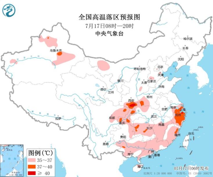 浙江福建仍持续高温闷热 四川湖北安徽等有大到暴雨 