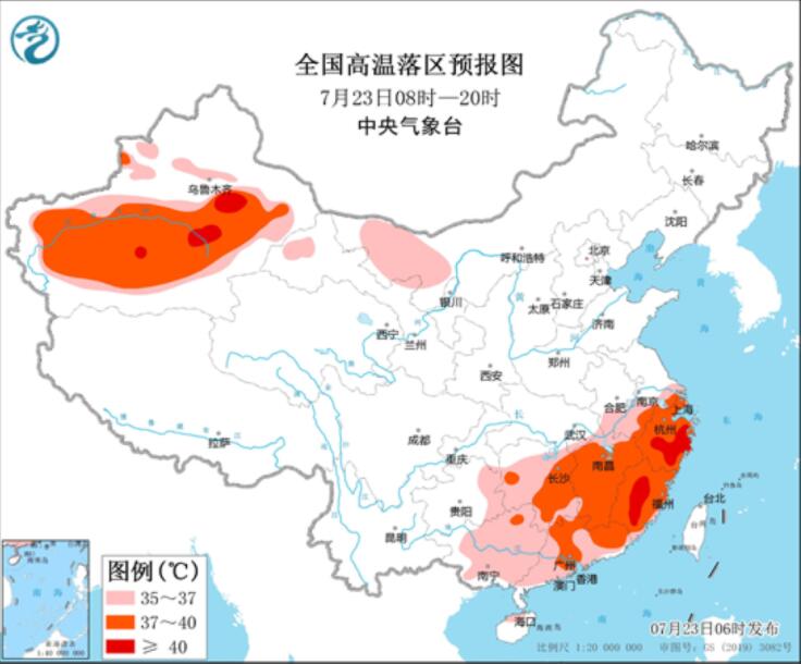 内蒙古吉林辽宁等有强降雨 浙江福建江西等继续高温笼罩