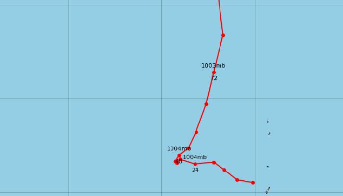 今年第5号台风桑达实时路径图预测 5号台风生成后会去哪里