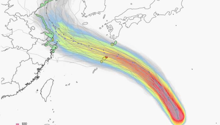台风桑达最新发布路径图 5号台风胚胎最新走向图汇总