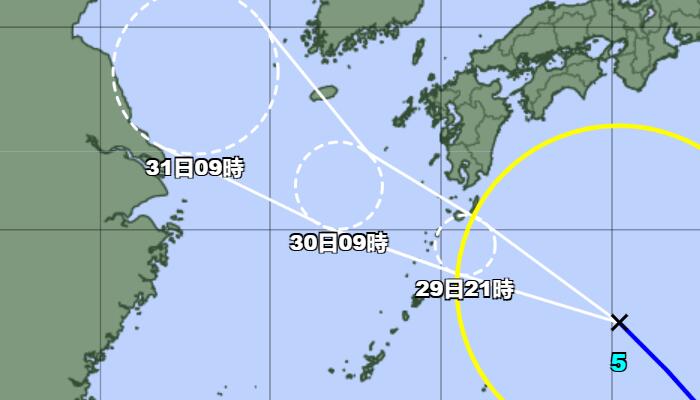 台风桑达最新消息走向图 对江苏有影响吗