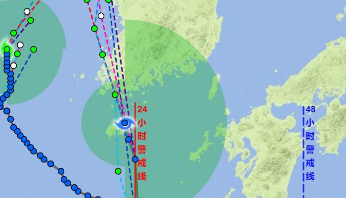 2022年第6号台风翠丝最新路径动向图 台风路径实时发布系统六号路径