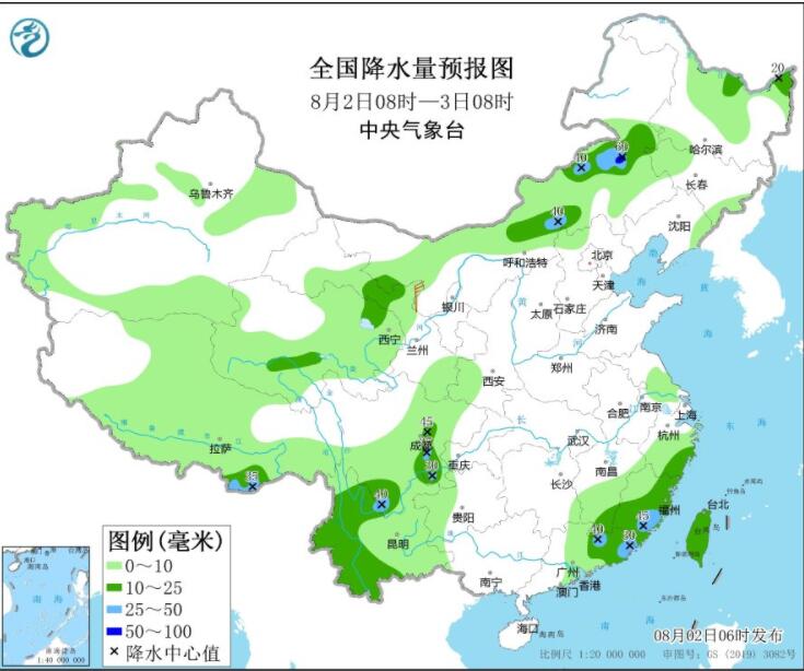南方仍维持高温天气 内蒙古东北迎降雨过程