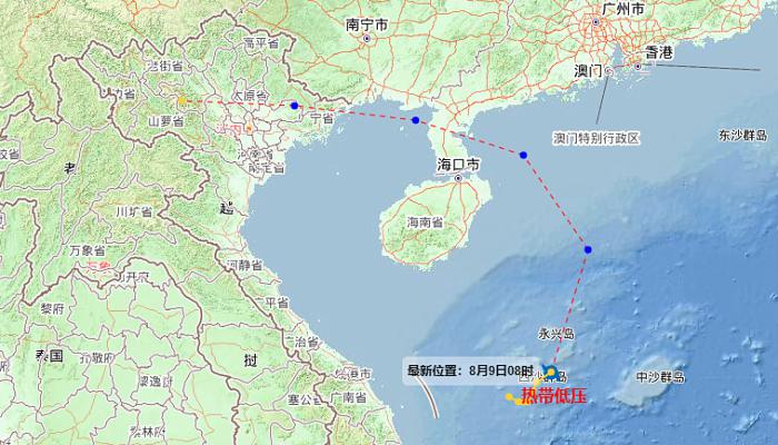 7号海南台风路径实时发布系统更新消息 台风木兰未来对海南有什么影响