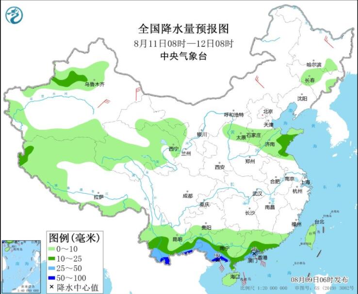 陕晋冀鲁等有暴雨或大暴雨 江南四川等依然高温笼罩