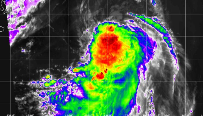 台风路径实时发布系统8号云图 台风米雷高清卫星云图最新更新