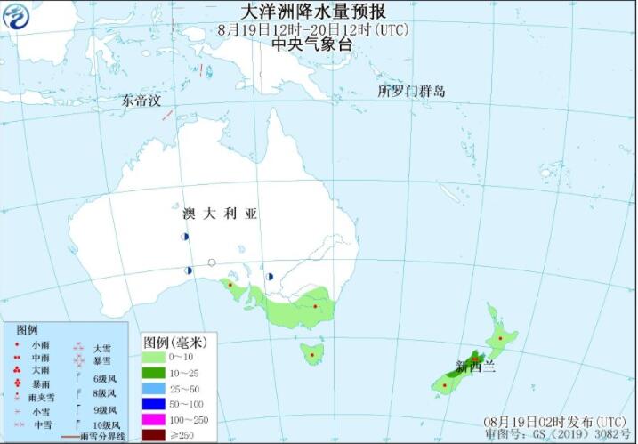 8月19日国外天气预报：印度日本美国等部分地区有强降雨