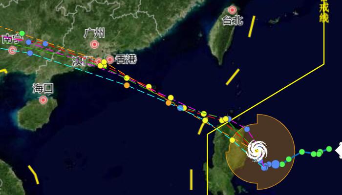 9号台风马鞍或将正面袭击广东 25-26日广州深圳等迎明显风雨