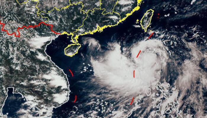 台风马鞍路径实时发布系统卫星云图更新 9号台风高清云图分析