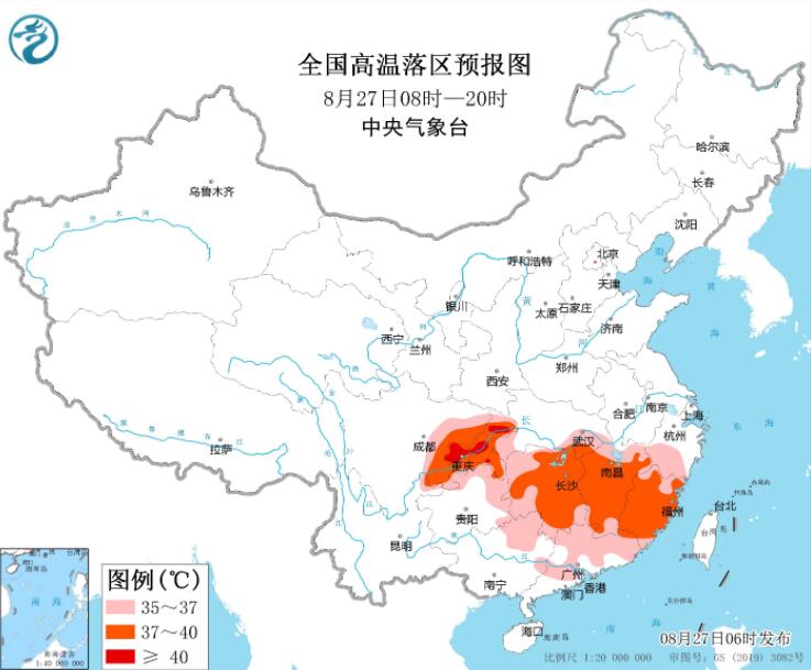 陕西山西河南四川等有暴雨 重庆部分地区最高温仍超40℃