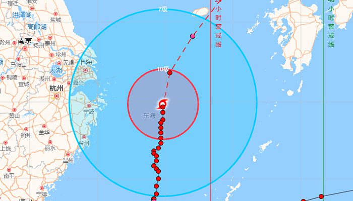 11号台风轩岚诺浙江台风网路径最新消息 受台风影响浙江部分地区仍有小到中雨