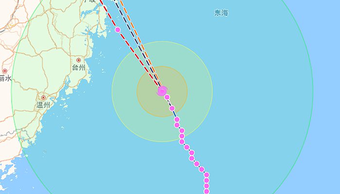 梅花台风路径实时发布系统 12号台风将于今日登陆浙江