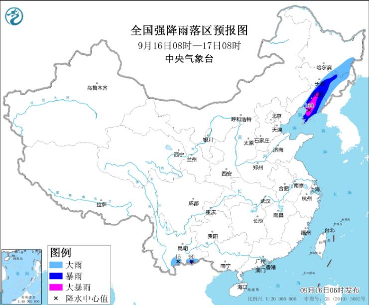 今“梅花”还将在辽宁四次登陆 东北部分地区有较强降雨