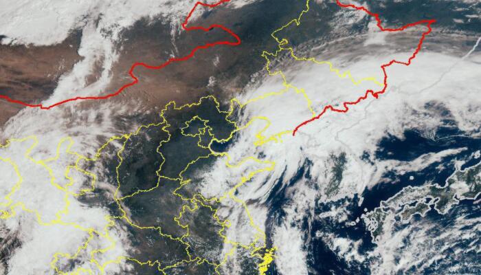 12号台风梅花一再登陆后云图情况 台风梅花最新卫星云图云系分析