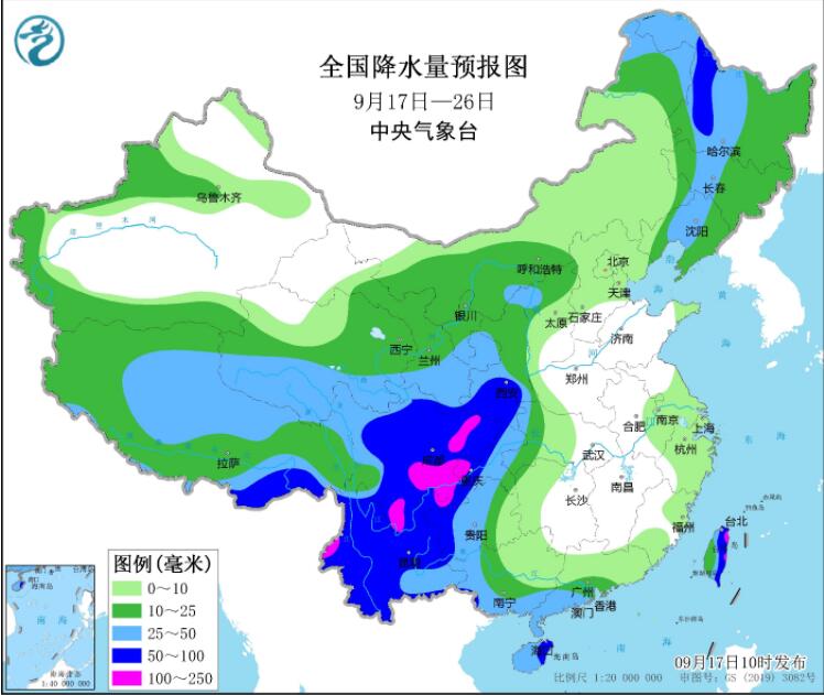 西南西北地区阴雨上线 明四川盆地中南部等局地暴雨