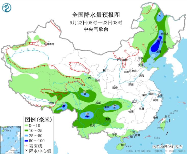 未来3天云贵川渝多雨水 冷空气侵袭北方迎大风降温