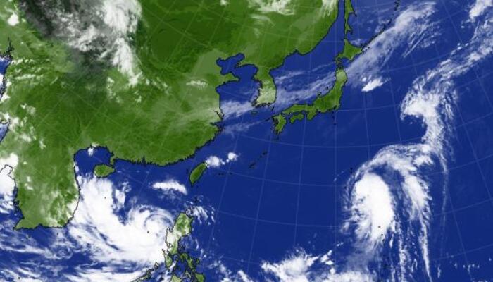 16号台风奥鹿实时卫星云图更新：云系结构不够均匀体型较大
